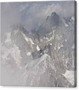 Mist At Aiguille Du Midi #2 Canvas Print