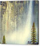 Misty Falls Canvas Print