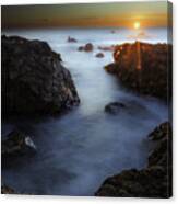 Moss Beach Sunset Canvas Print