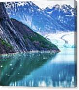 Sawyer Glacier At Tracy Arm Fjord In Alaska Panhandle #2 Canvas Print
