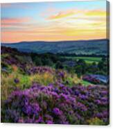 Norland Moor Sunset #7 Canvas Print