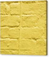 Yellow Brick Wall #2 Canvas Print