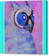 2009 Owl Negative Canvas Print