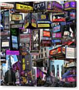 2017 Broadway Spring Collage Canvas Print