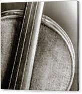 229 .1841 Violin By Jean Baptiste Vuillaume Bw Canvas Print