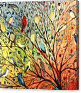 27 Birds Canvas Print