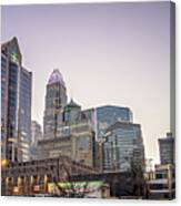 Charlotte North Carolina City Skyline And Street Scenes #27 Canvas Print