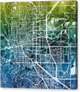 Boulder Colorado City Map #3 Canvas Print