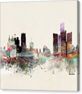 Detroit Michigan Skyline Canvas Print