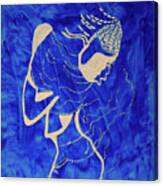 Dinka In Blue - South Sudan #3 Canvas Print