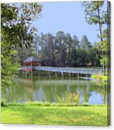 Gazebo On The Lake #3 Canvas Print