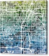 Las Vegas City Street Map #3 Canvas Print
