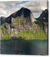 Segltinden And Kirkefjord From Brunakseltind #1 Canvas Print