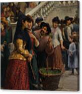 Street And Market Genre Scenes #3 Canvas Print