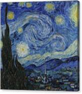 The Starry Night By Van Gogh Canvas Print