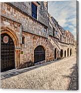 The Street Of The Knights In Rhodes - Greece #3 Canvas Print