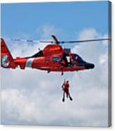 Us Coast Guard Mh-65-c Dauphin Rescue Helicopter #2 Canvas Print