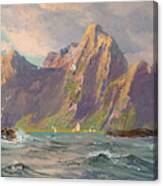 View Of Loften Islands #3 Canvas Print