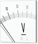 Detail of an analog voltmeter, pointer scale #4 Photograph by Stefan Rotter  - Fine Art America