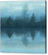 Reflections Blue Lake Canvas Print