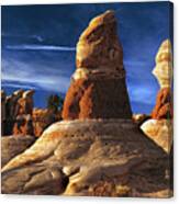Sandstone Hoodoos In Utah Desert #4 Canvas Print
