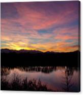 Sunset At Highland Glen #4 Canvas Print