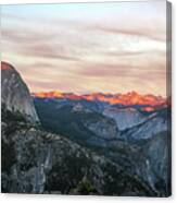 Sunset From Glacier Point, Yosemite #4 Canvas Print