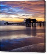 Sunset Naples Pier Florida #4 Canvas Print
