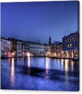 Venice By Night Canvas Print