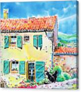 View Of Luberon Canvas Print