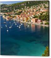Villefranche-sur-mer View On French Riviera 1 Canvas Print