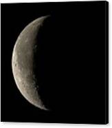 Waning Crescent Moon Canvas Print