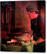 4th Generation Blacksmith, Miki City Japan Canvas Print
