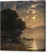 Evening Landscape With A Lake #5 Canvas Print