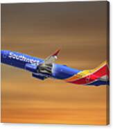 Southwest Airlines Boeing 737-8h4 #5 Canvas Print