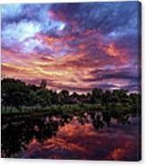 Sunset In Maine Canvas Print