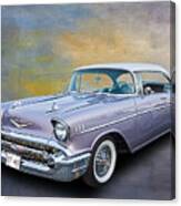 57 Chev Classic Car Canvas Print