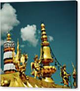 Lhasa Jokhang Temple Fragment Tibet Artmif.lv #6 Canvas Print