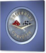 60 Chevy Corvette Emblem Canvas Print