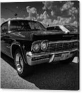 '65 Impala 001 Bw #65 Canvas Print
