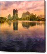 Yulong River Drifting -arttopan- China Guilin Scenery #9 Canvas Print