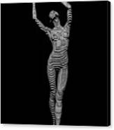 9686-DJA Female Form Arms Up Black White Abstract Photograph by Chris ...