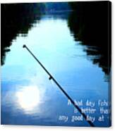 A Bad Day Fishing Canvas Print