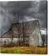 A Barn In The Storm 3 Canvas Print
