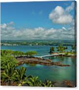 A Beautiful Day Over Hilo Bay Canvas Print