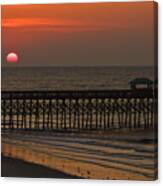 A Charleston Sunrise On The Pier Canvas Print