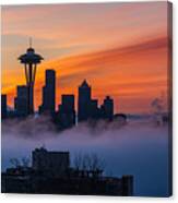 Seattle A City Emerges Canvas Print