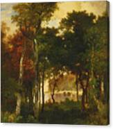 A Glimpse Of Georgica Pond Canvas Print
