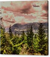 A Glimpse Of The Mountains Canvas Print