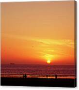 A Gorgeous Sundown With View To The Sea Canvas Print